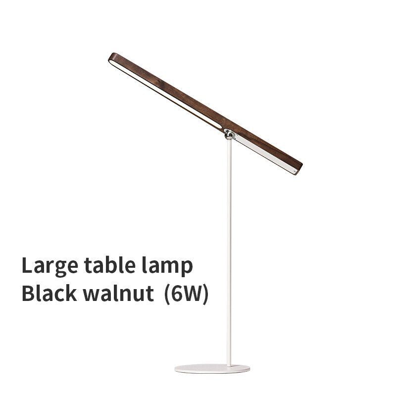 Rotatable LED Wooden Table Lamp with USB Charging - Casatrail.com