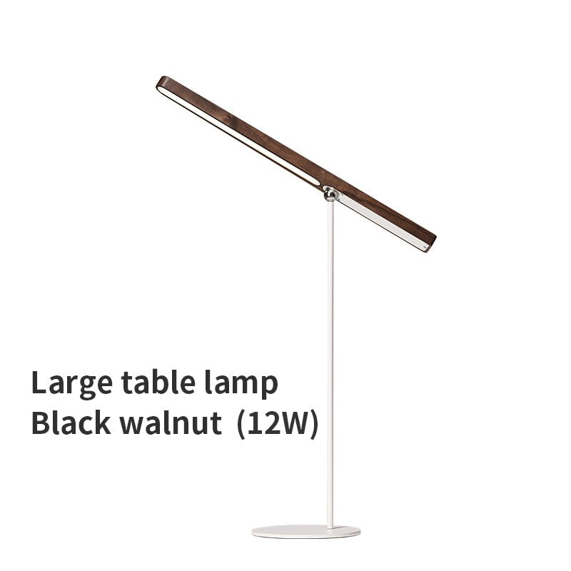 Rotatable LED Wooden Table Lamp with USB Charging - Casatrail.com