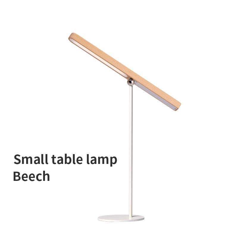 Rotatable LED Wooden Table Lamp with USB Charging - Casatrail.com