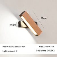 Thumbnail for Rotatable Wall Lamp Nordic Solid Wood LED Light - Casatrail.com