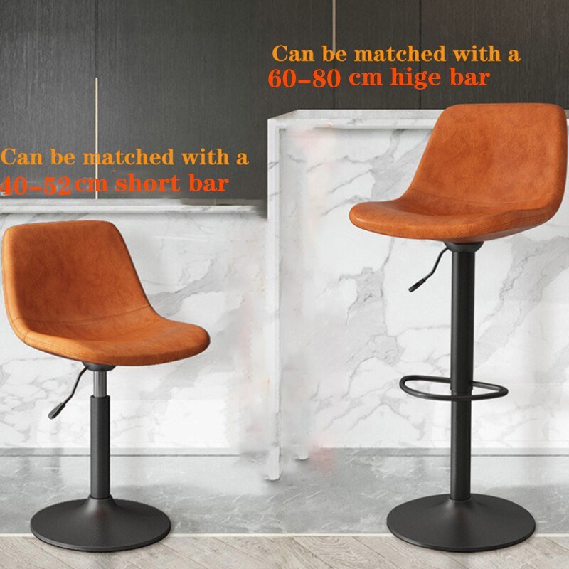 Rotating Lift Bar Stool - Wrought Iron - Casatrail.com