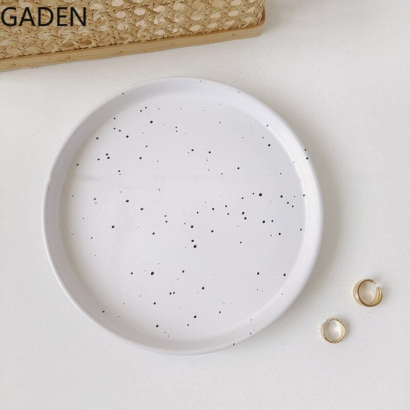 Round 8 Inch Ceramic Dinner Plate - Casatrail.com