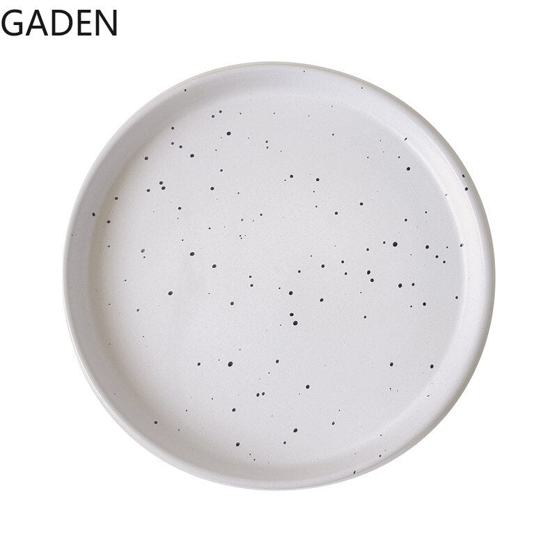 Round 8 Inch Ceramic Dinner Plate - Casatrail.com