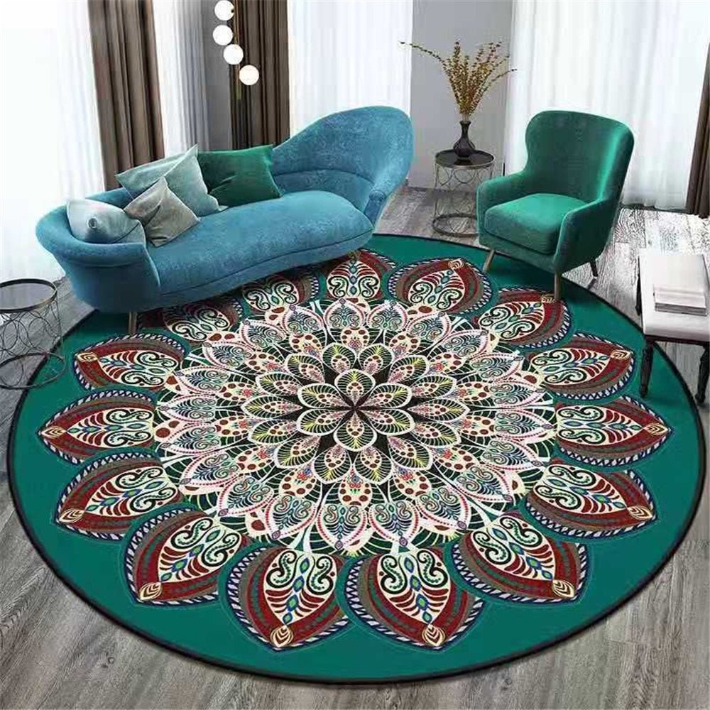 Round Bedroom and Living Room Rug - Casatrail.com