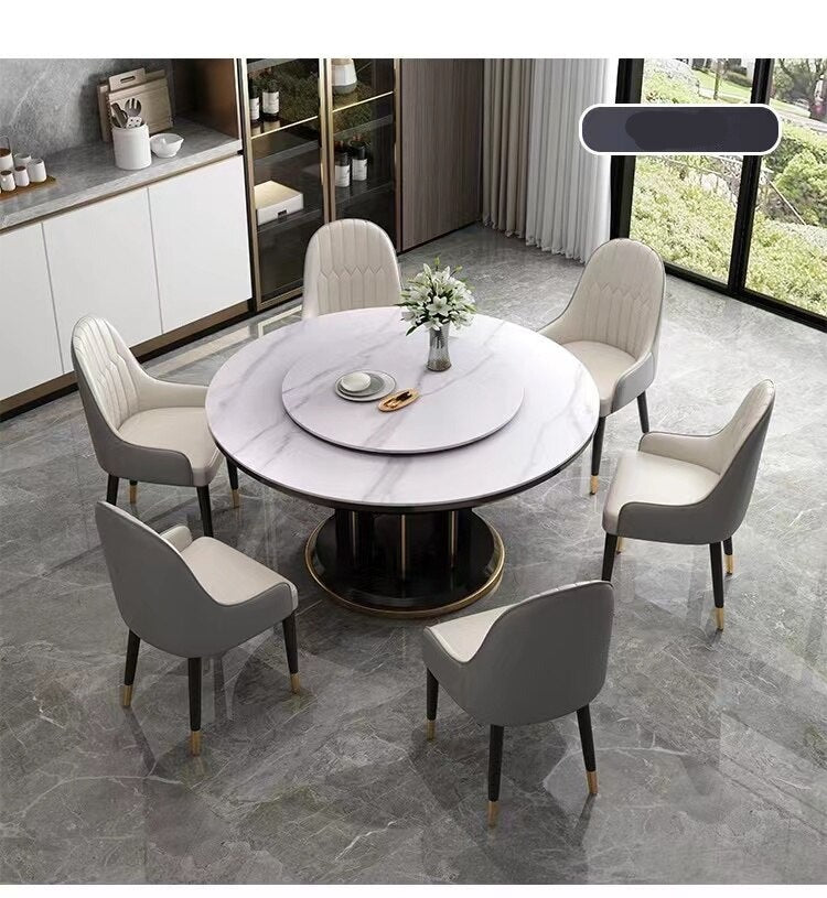 Round Dining Table Set for 6 People - Casatrail.com