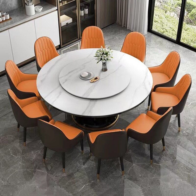 Round Dining Table Set for 6 People - Casatrail.com