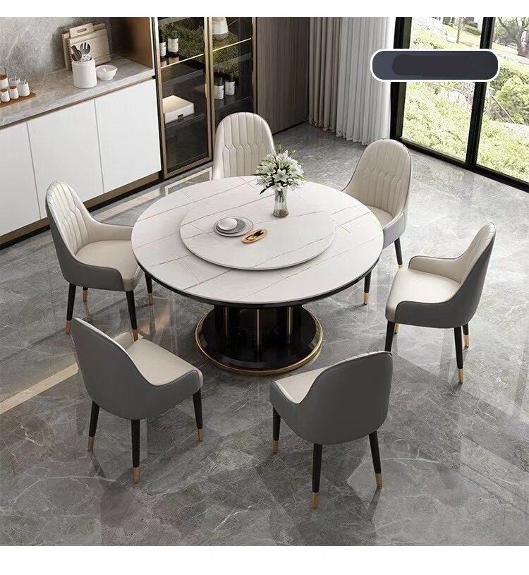 Round Dining Table Set for 6 People - Casatrail.com