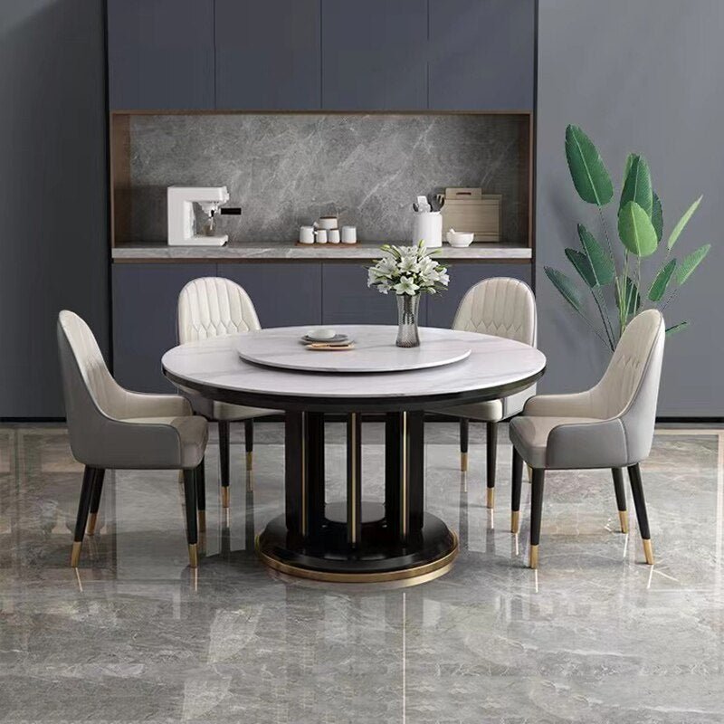 Round Dining Table Set for 6 People - Casatrail.com