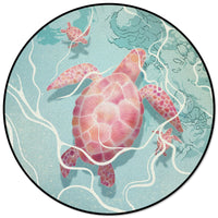 Thumbnail for Round Rug with Forest Animals Print - Casatrail.com