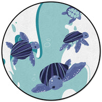 Thumbnail for Round Rug with Forest Animals Print - Casatrail.com