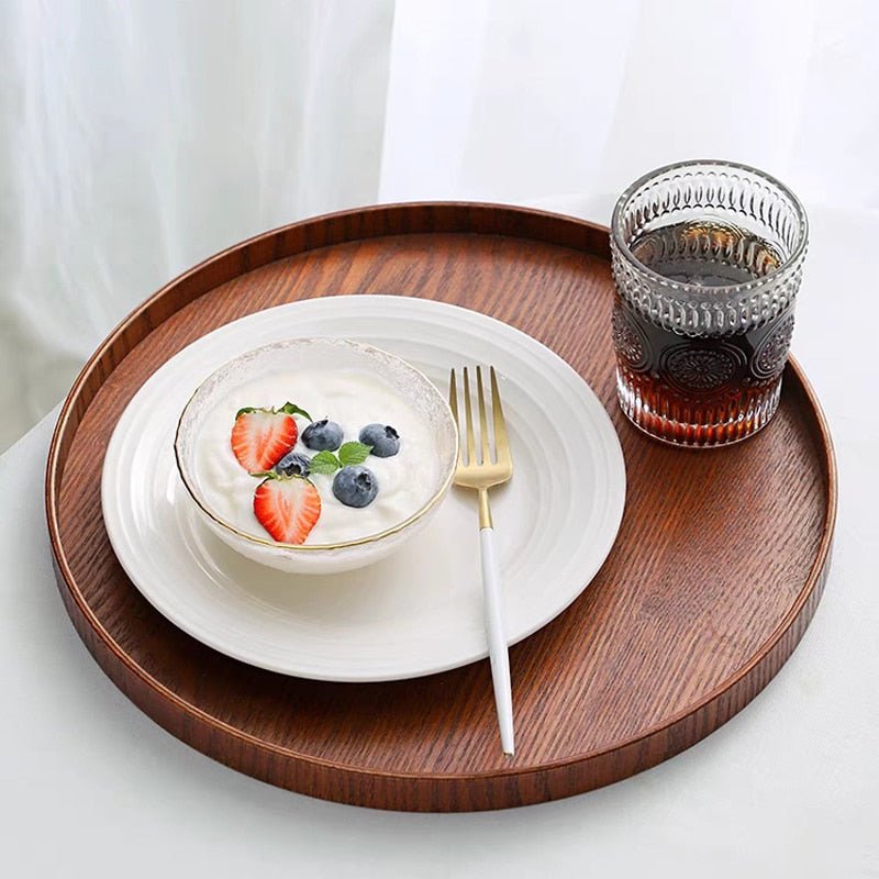 Round Wood Serving Plate - Casatrail.com