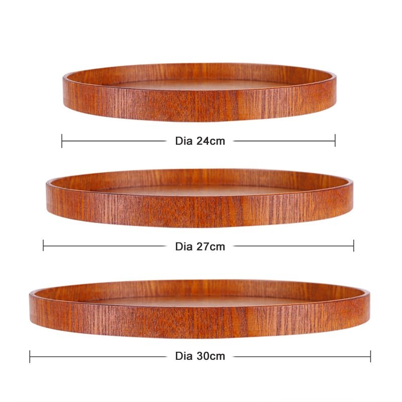 Round Wood Serving Plate - Casatrail.com