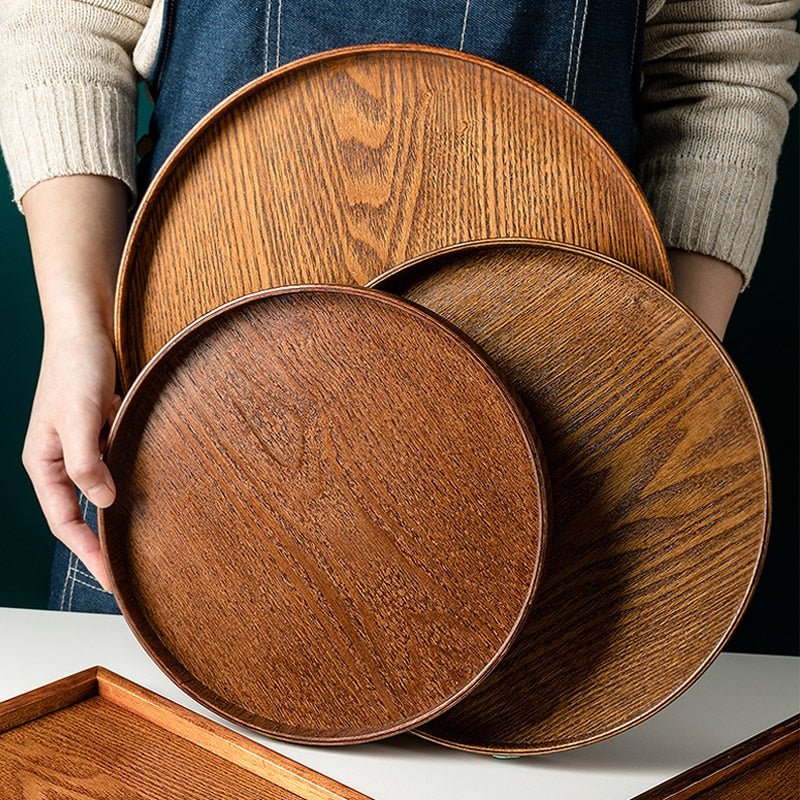 Round Wood Serving Plate - Casatrail.com