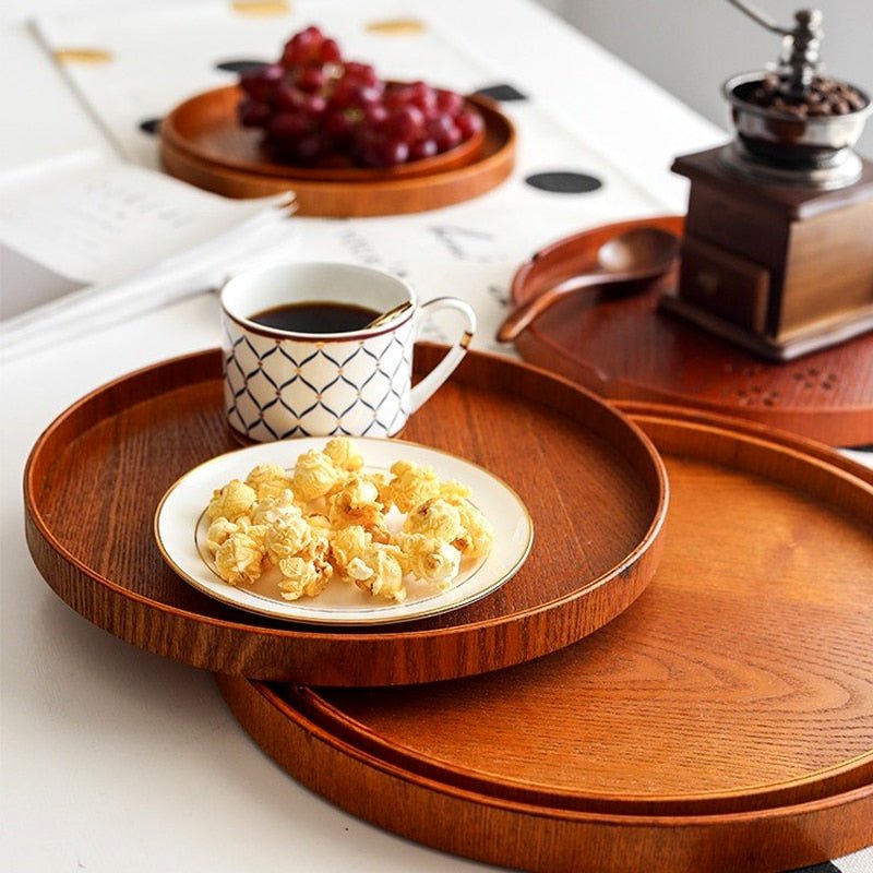 Round Wood Serving Plate - Casatrail.com