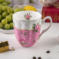 Thumbnail for Royal English Pastoral Bone China Coffee Cups - Large Capacity - Casatrail.com