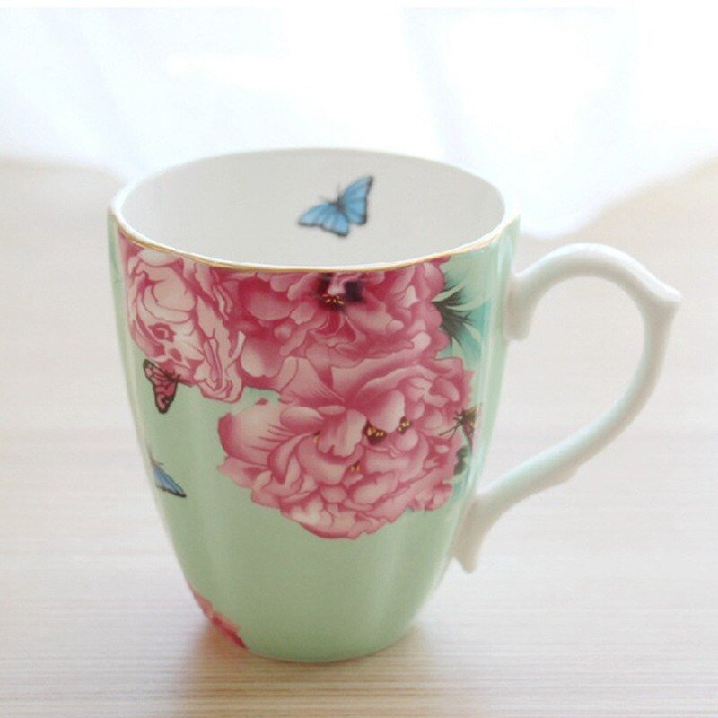 Royal English Pastoral Bone China Coffee Cups - Large Capacity - Casatrail.com