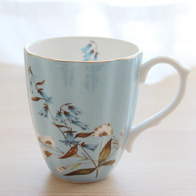 Royal English Pastoral Bone China Coffee Cups - Large Capacity - Casatrail.com