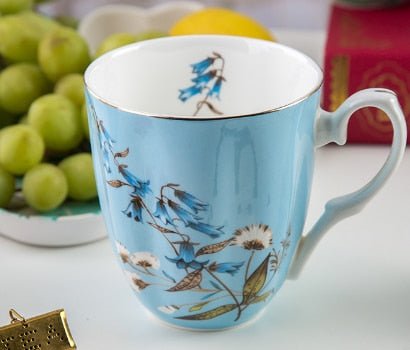 Royal English Pastoral Bone China Coffee Cups - Large Capacity - Casatrail.com