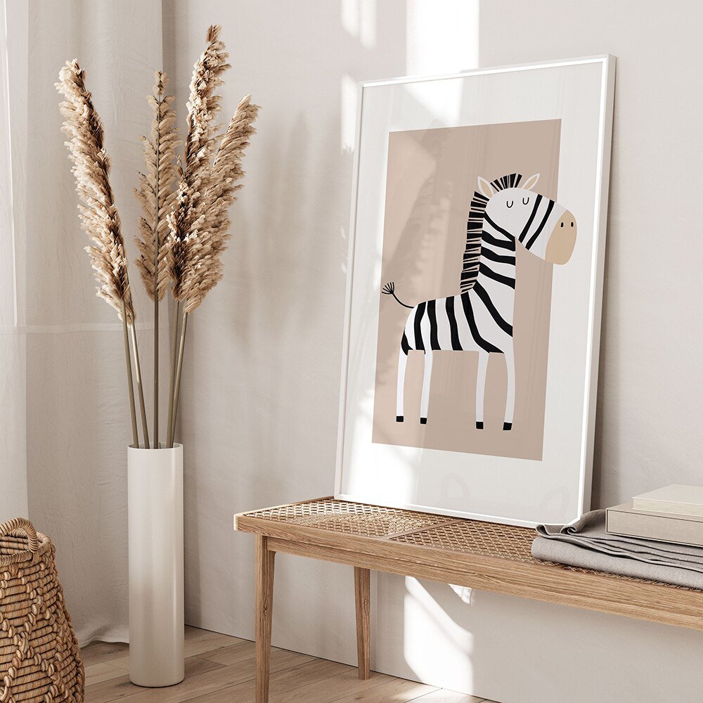 Safari Animals Canvas for Kids Nursery Bedroom - Casatrail.com