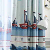 Thumbnail for Sail Boat Print Curtain - Casatrail.com