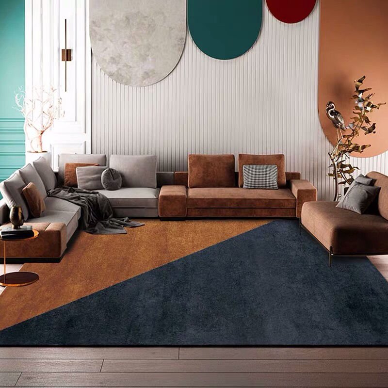 Scandinavian Orange Luxury Living Room Carpet - Casatrail.com