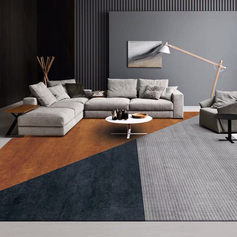 Scandinavian Orange Luxury Living Room Carpet - Casatrail.com