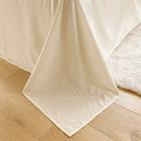 Thumbnail for Seersucker Bedding Set with Soft Duvet Cover, Flat Sheets, and Pillowcase - Casatrail.com