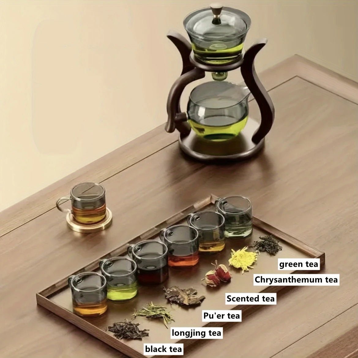 Semi Automatic Kung Fu Tea Set With Infuser - Casatrail.com