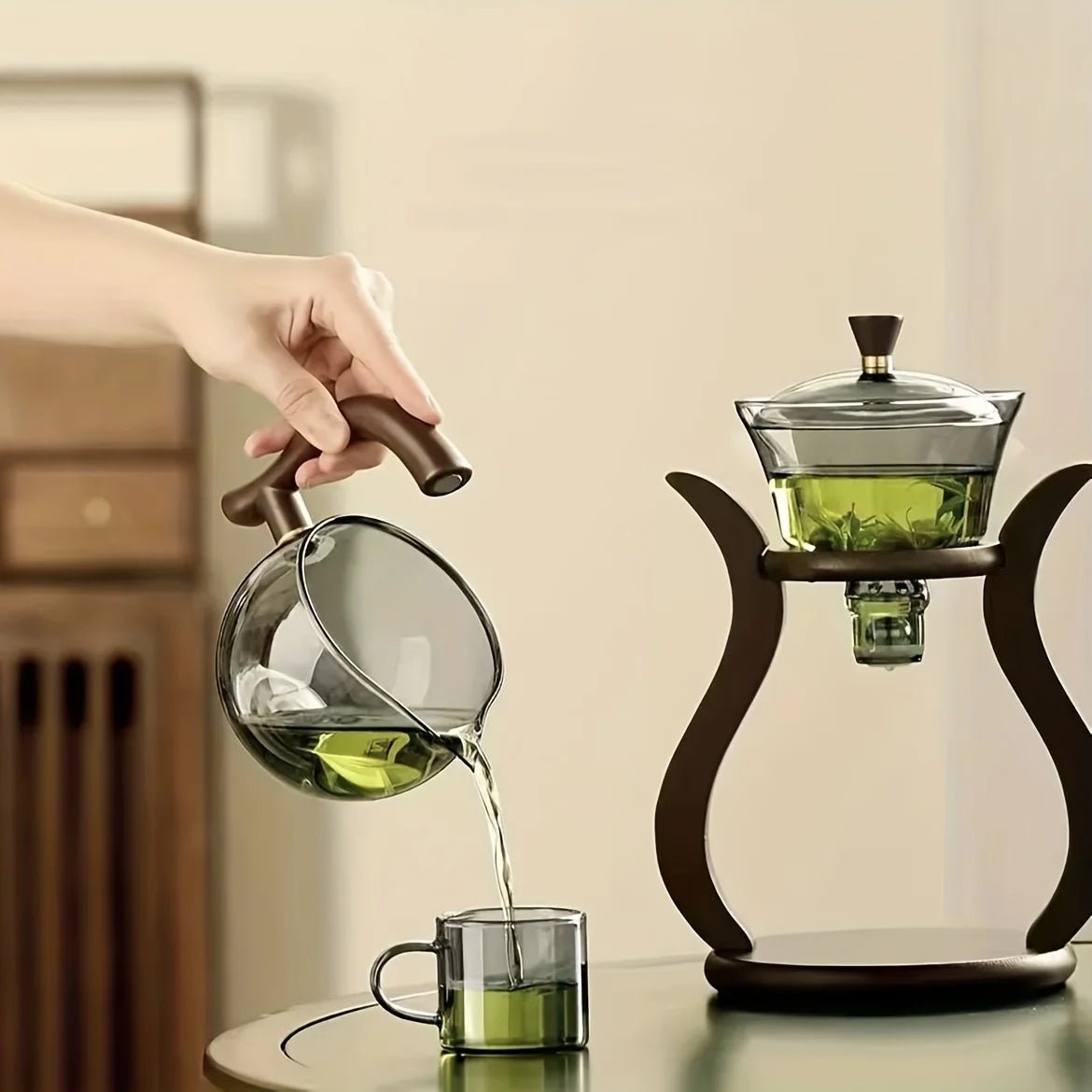 Semi Automatic Kung Fu Tea Set With Infuser - Casatrail.com