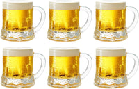 Thumbnail for Set of 6 Mini Mason Beer Mugs Heavy Base Glasses - Casatrail.com