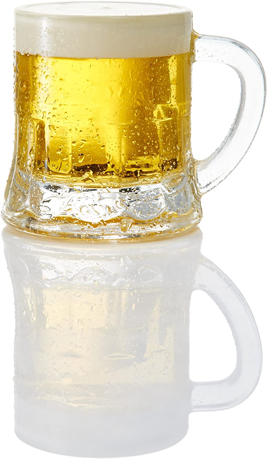 Set of 6 Mini Mason Beer Mugs Heavy Base Glasses - Casatrail.com