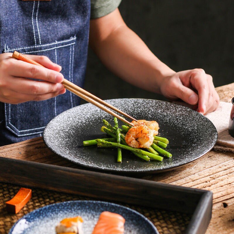 Set of Japanese Ceramic Dinner Plates - Casatrail.com