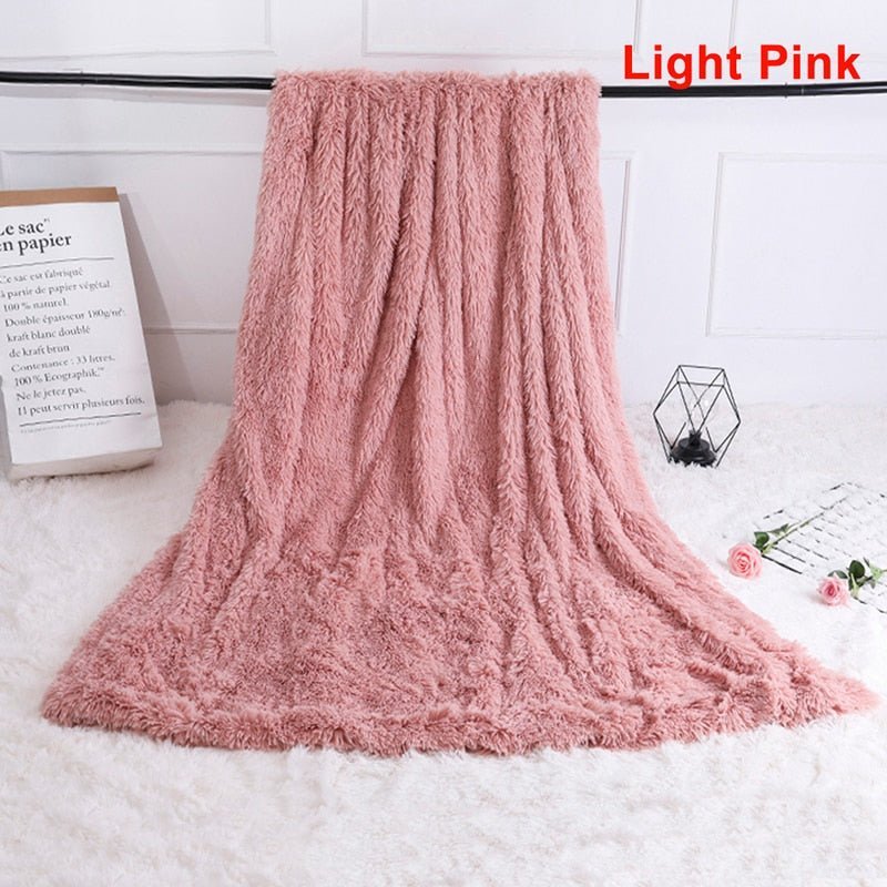 Shaggy Fuzzy Fur Winter Blanket - Casatrail.com