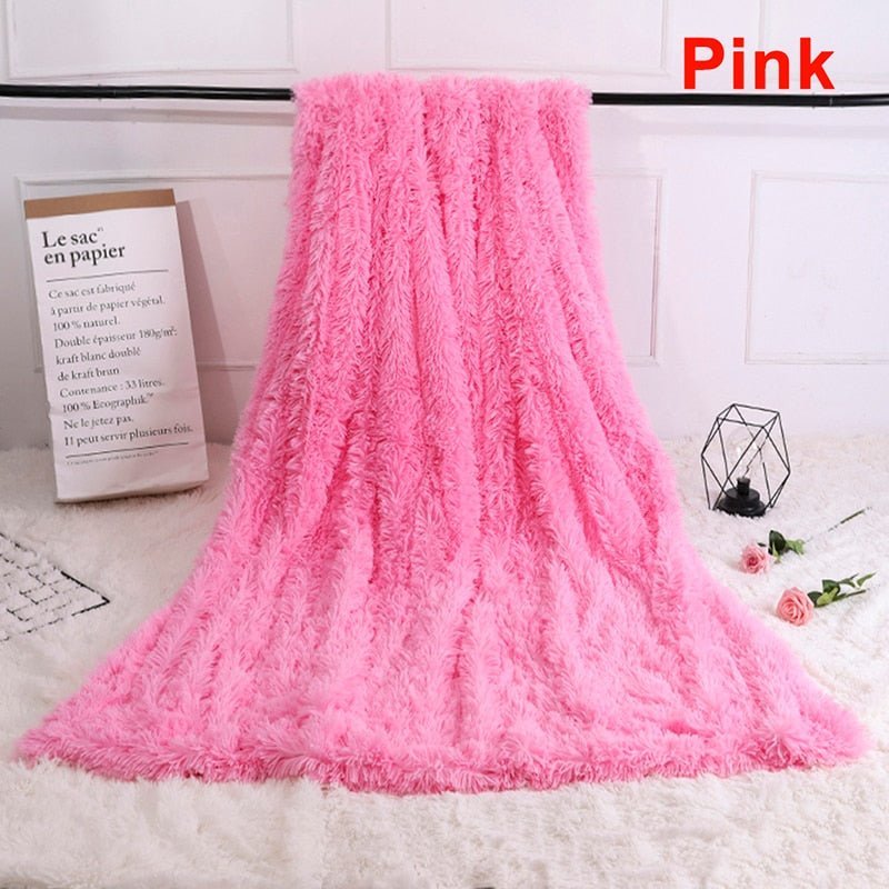 Shaggy Fuzzy Fur Winter Blanket - Casatrail.com