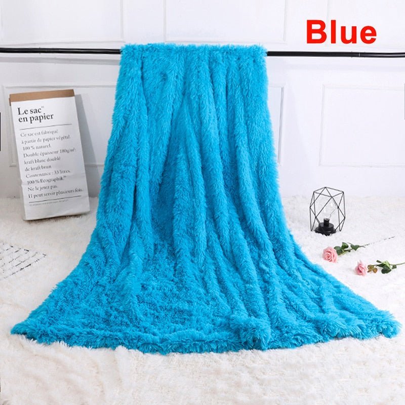 Shaggy Fuzzy Fur Winter Blanket - Casatrail.com