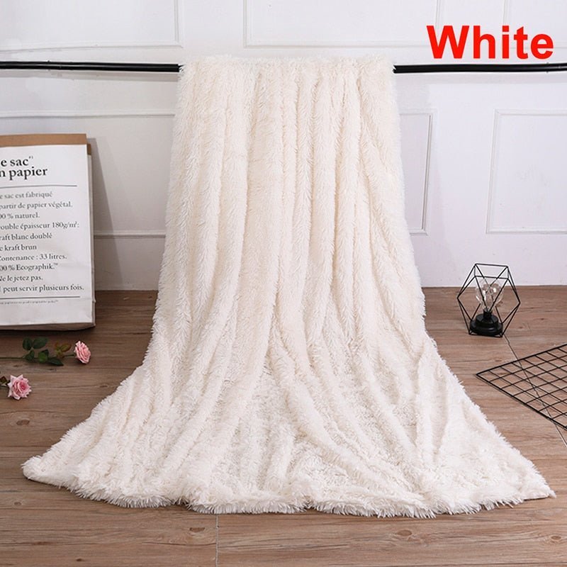 Shaggy Fuzzy Fur Winter Blanket - Casatrail.com