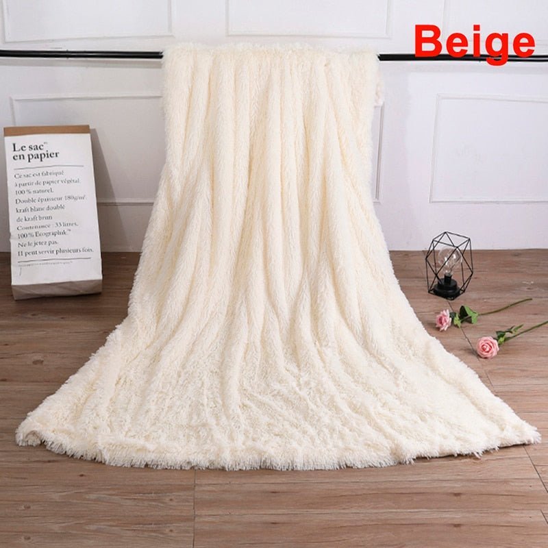 Shaggy Fuzzy Fur Winter Blanket - Casatrail.com