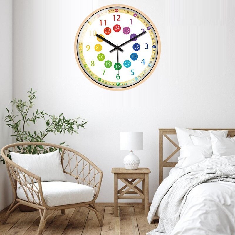 Silent Non - Ticking Kids Wall Clock - Casatrail.com