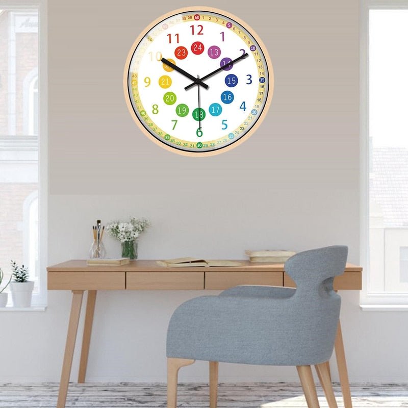 Silent Non - Ticking Kids Wall Clock - Casatrail.com