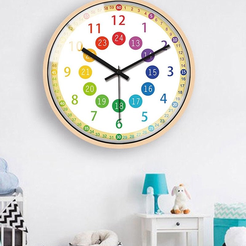 Silent Non - Ticking Kids Wall Clock - Casatrail.com