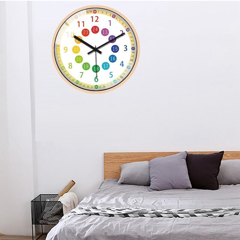 Silent Non - Ticking Kids Wall Clock - Casatrail.com