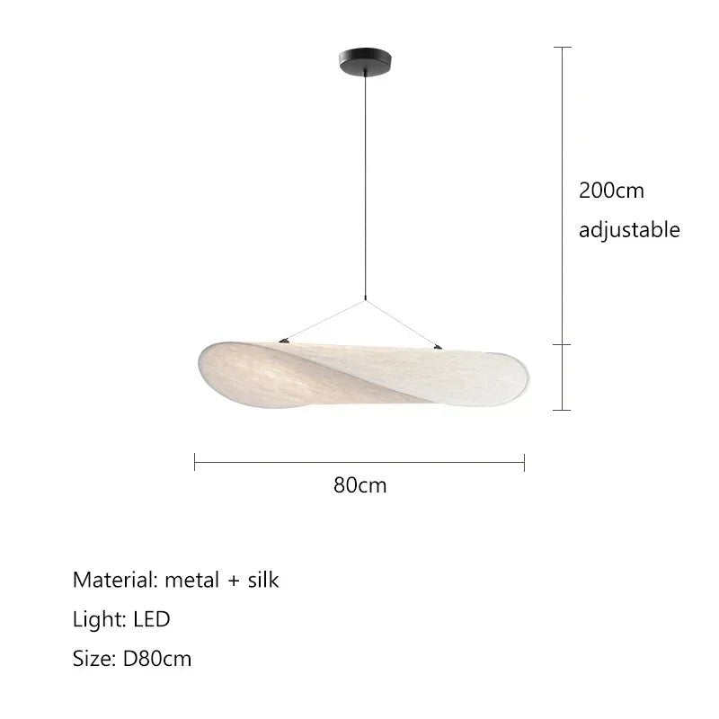 Silk Fabric LED Ceiling Chandelier - Casatrail.com