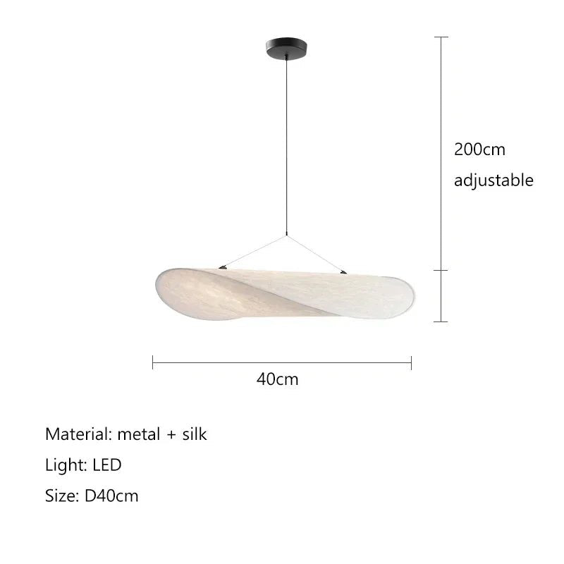 Silk Fabric LED Ceiling Chandelier - Casatrail.com