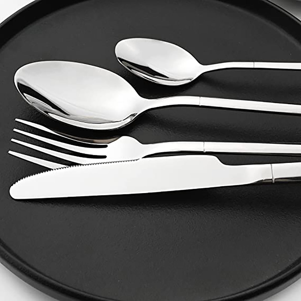 Silver Dinnerware Set - 24Pcs - Casatrail.com