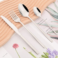 Thumbnail for Silver Dinnerware Set - 24Pcs - Casatrail.com