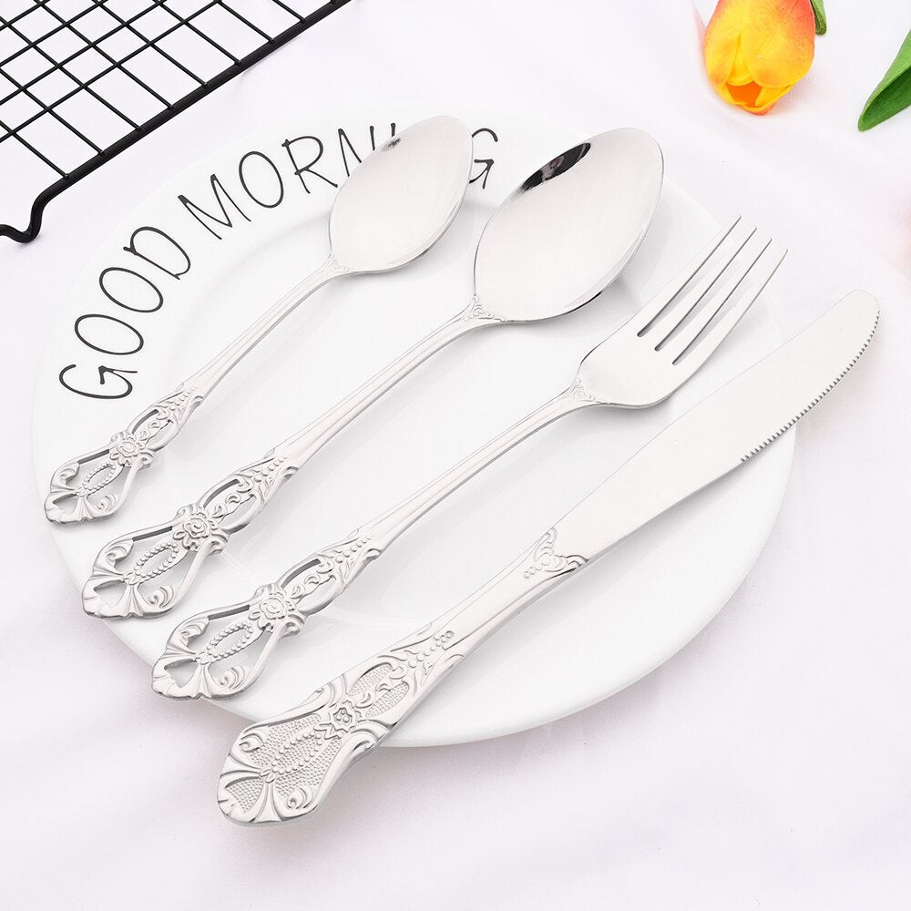 Silver Royal Dinnerware Set - Casatrail.com