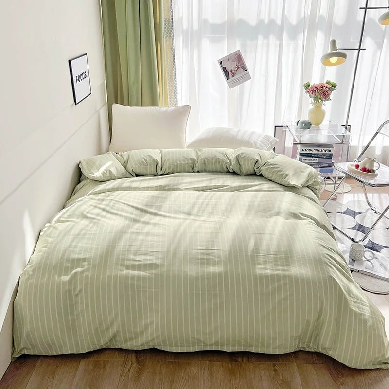 Simple Stripe Duvet Cover for Queen Size Bed - Casatrail.com