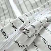 Thumbnail for Simple Stripe Duvet Cover for Queen Size Bed - Casatrail.com