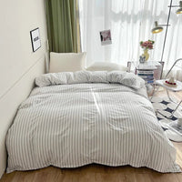 Thumbnail for Simple Stripe Duvet Cover for Queen Size Bed - Casatrail.com