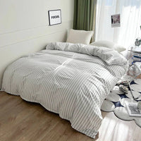 Thumbnail for Simple Stripe Duvet Cover for Queen Size Bed - Casatrail.com